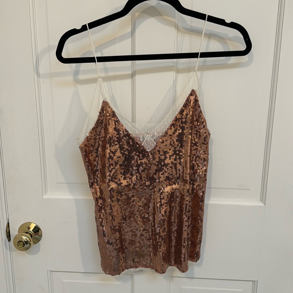 Free People Sequin Cami Tank
